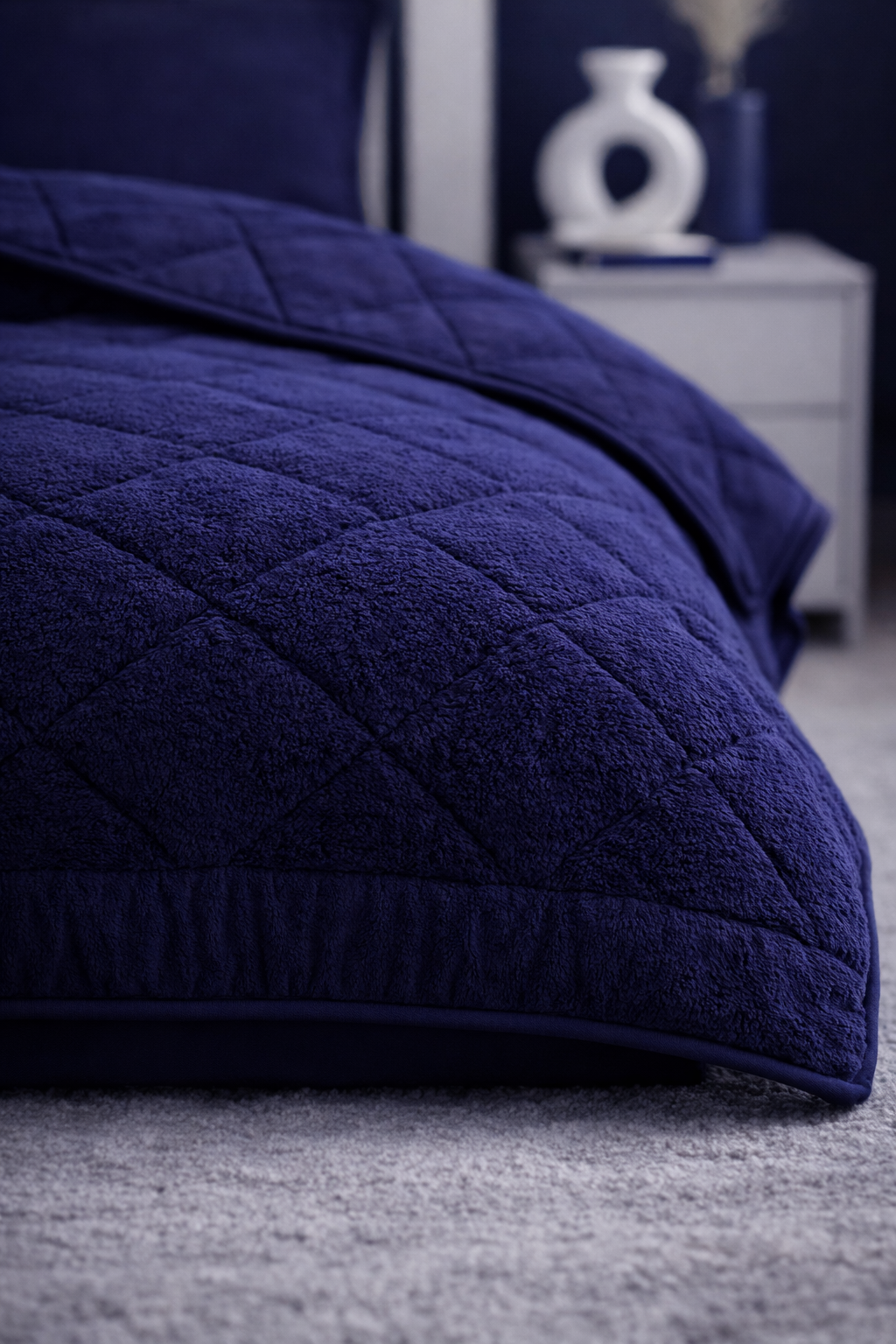 Tek Kişilik Deep Blue Welsoft Uyku Seti | Yorgan + 1 Yastık Kılıfı