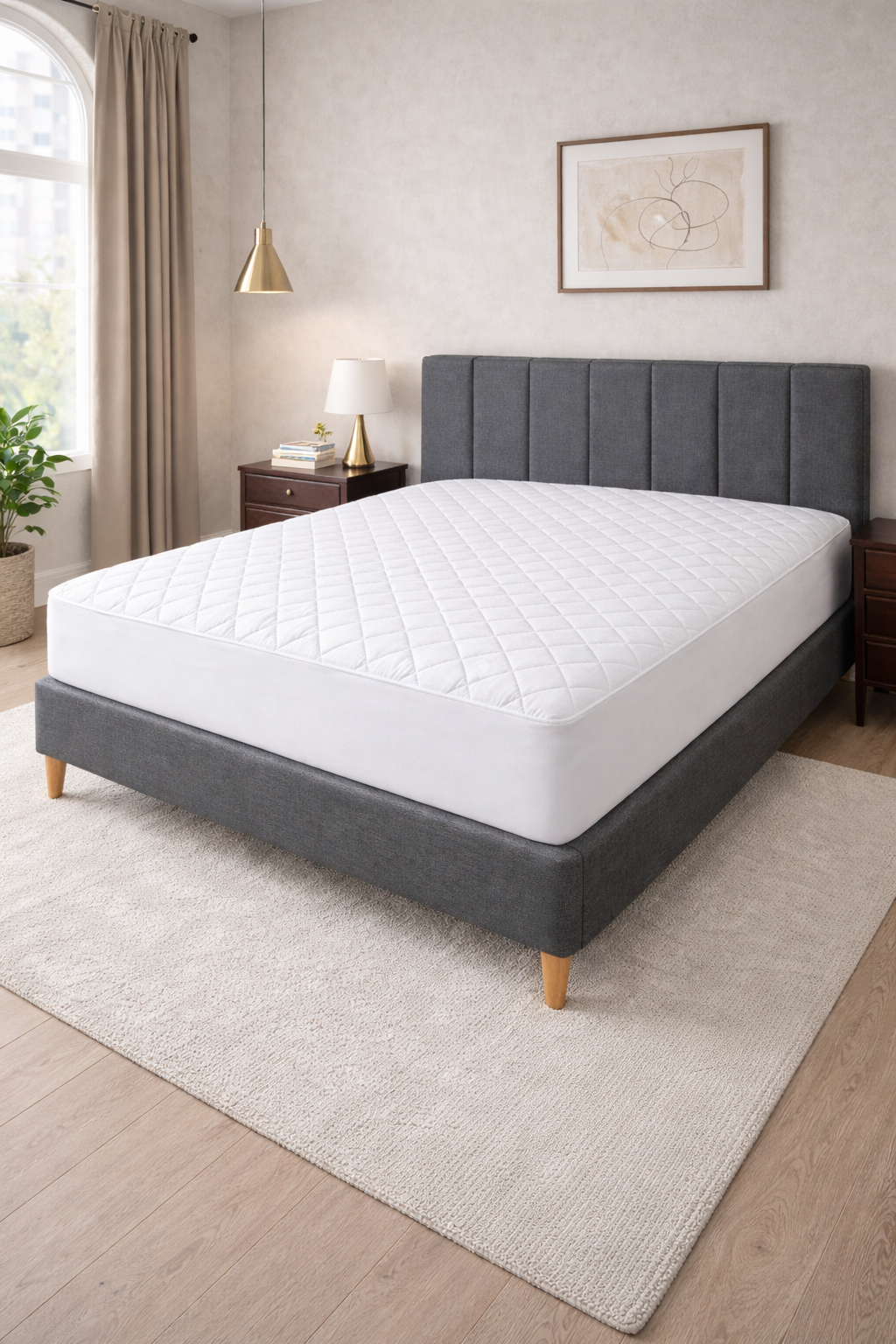 Sıvı Geçirmez Kapitone Fitted Alez - Yatak Koruyucu