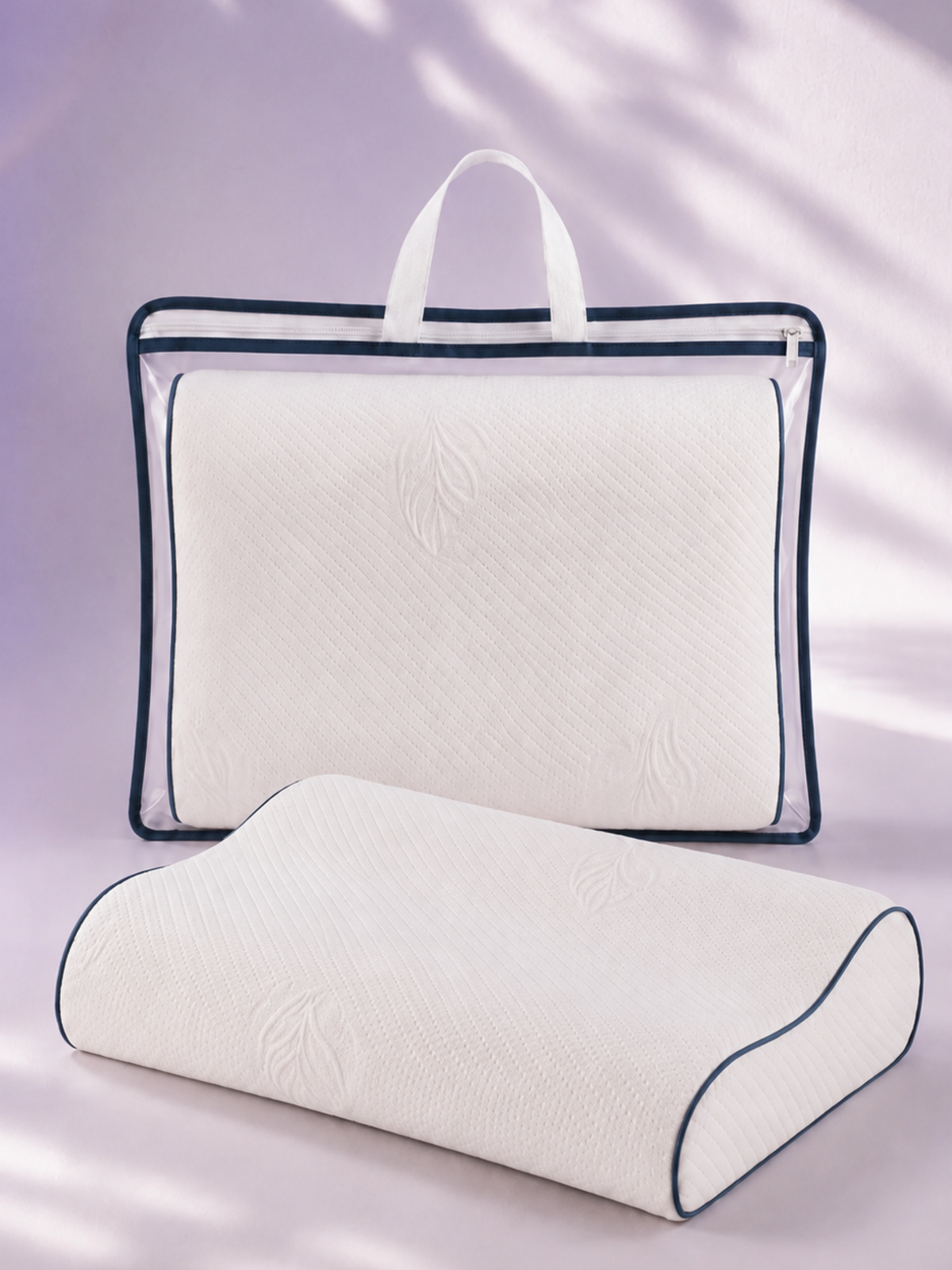 Boyun Destekli Visco Yastık | Özel Çantalı Ortopedik Boyun Destekli 40x60cm Diamond Visco Yastık