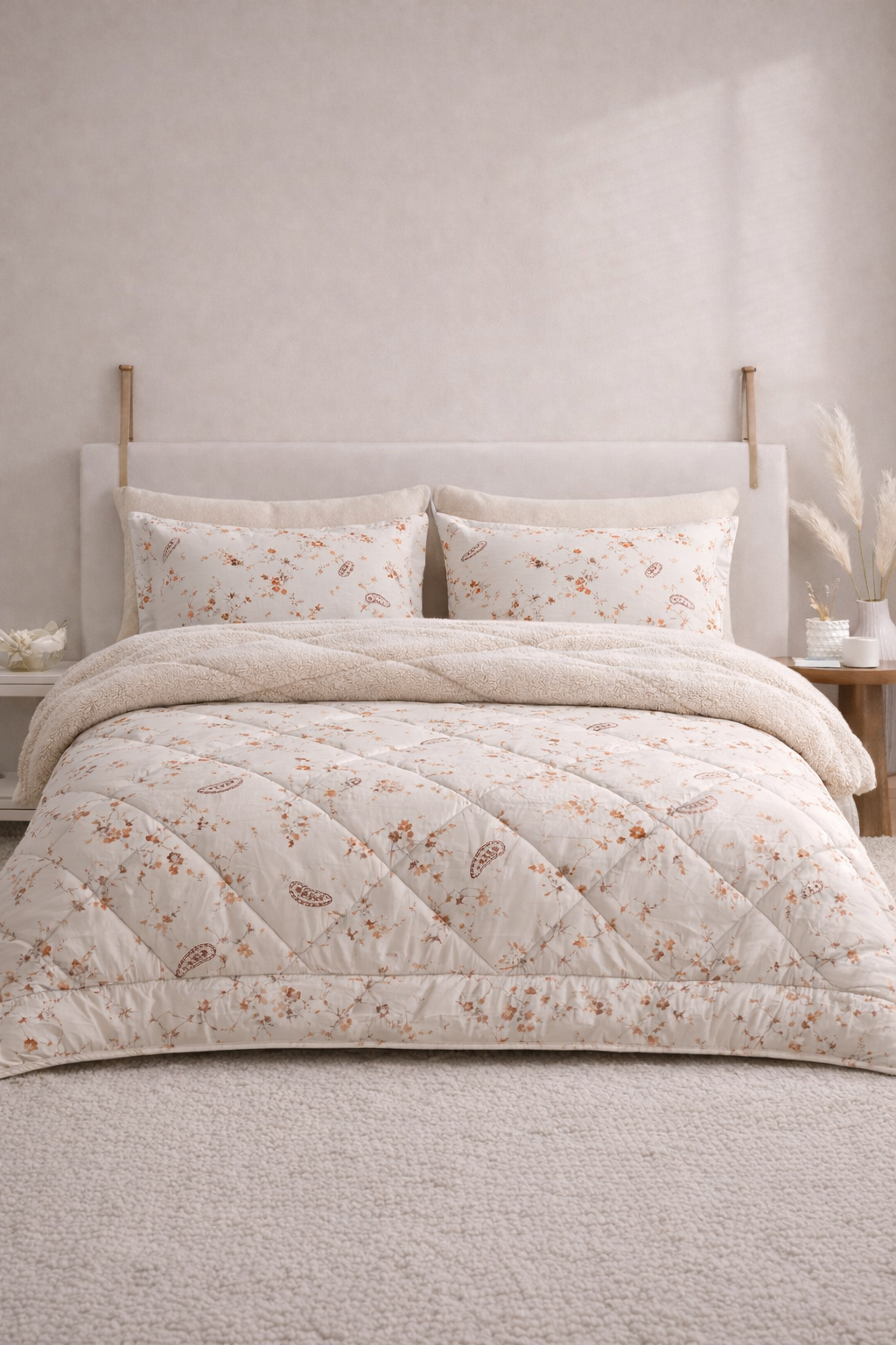 Çift Kişilik Ceire Welsoft Uyku Seti | Yorgan + 2 Yastık Kılıfı